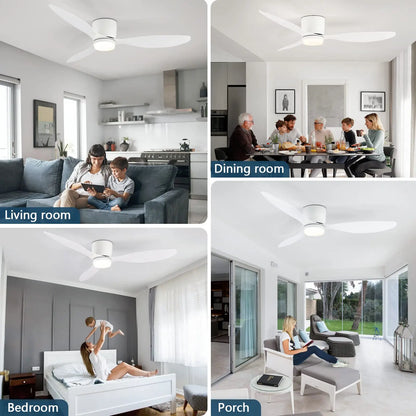 Ventilateur De Plafond IRALAN Avec Lumière Et Moteur DC 6 Vitesses