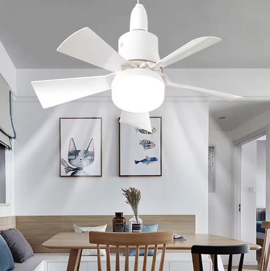 Ventilateur De Plafond À Trois Vitesses Avec Lumière Télécommande Compact