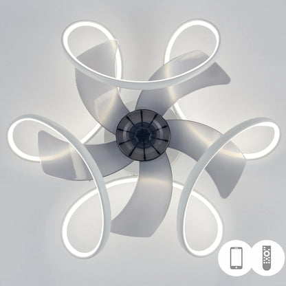 Lustre Intelligent Avec Ventilateur De Plafond Et Télécommande