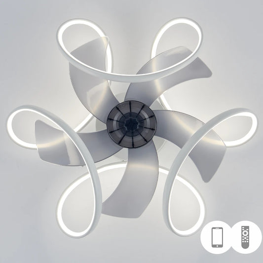 Lustre Intelligent Avec Ventilateur De Plafond Et Télécommande