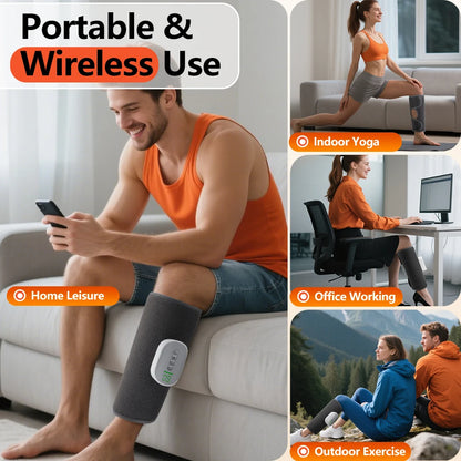 Masseur de mollets sans fil – compression d’air et chaleur