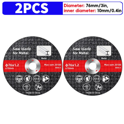 Lame de Scie Électrique 76mm pour Métal Disque de Coupe Rotatif 2PCS Espagne
