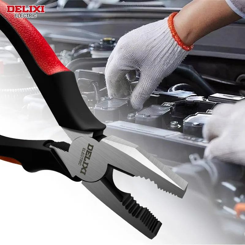DELIXI Pince Multifonction Électrique Coupe Nette, Grande Ouverture Câbles - Manuzen