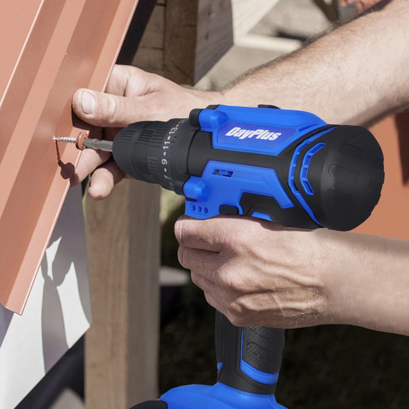 DayPlus Perceuse Sans Fil 21V Puissante, 2 Vitesses, 25 Positions de Couple 1400 rpm 1500mah 2 vitesses 21v 2500w _Hi_chtgptapp_optimised_this_description-generator _Hi_chtgptapp_optimised_this_seo-meta-description _Hi_chtgptapp_optimised_this_seo-meta-title _Hi_chtgptapp_optimised_this_tags-generator _Hi_chtgptapp_optimised_this_title-generator batterie lithium couple 45nm forets 10mm mandrin 10mm moteur brossé perceuse visseuse perçage bois perçage métal sans fil vissage vitesse variable