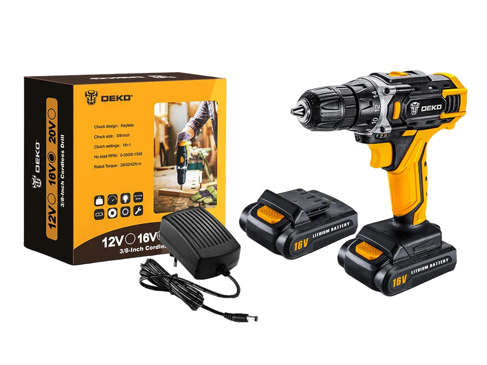 DEKO Perceuse Visseuse Sans Fil 12V-20V - Couple 42 Nm - Mandrin 10 mm - Manuzen