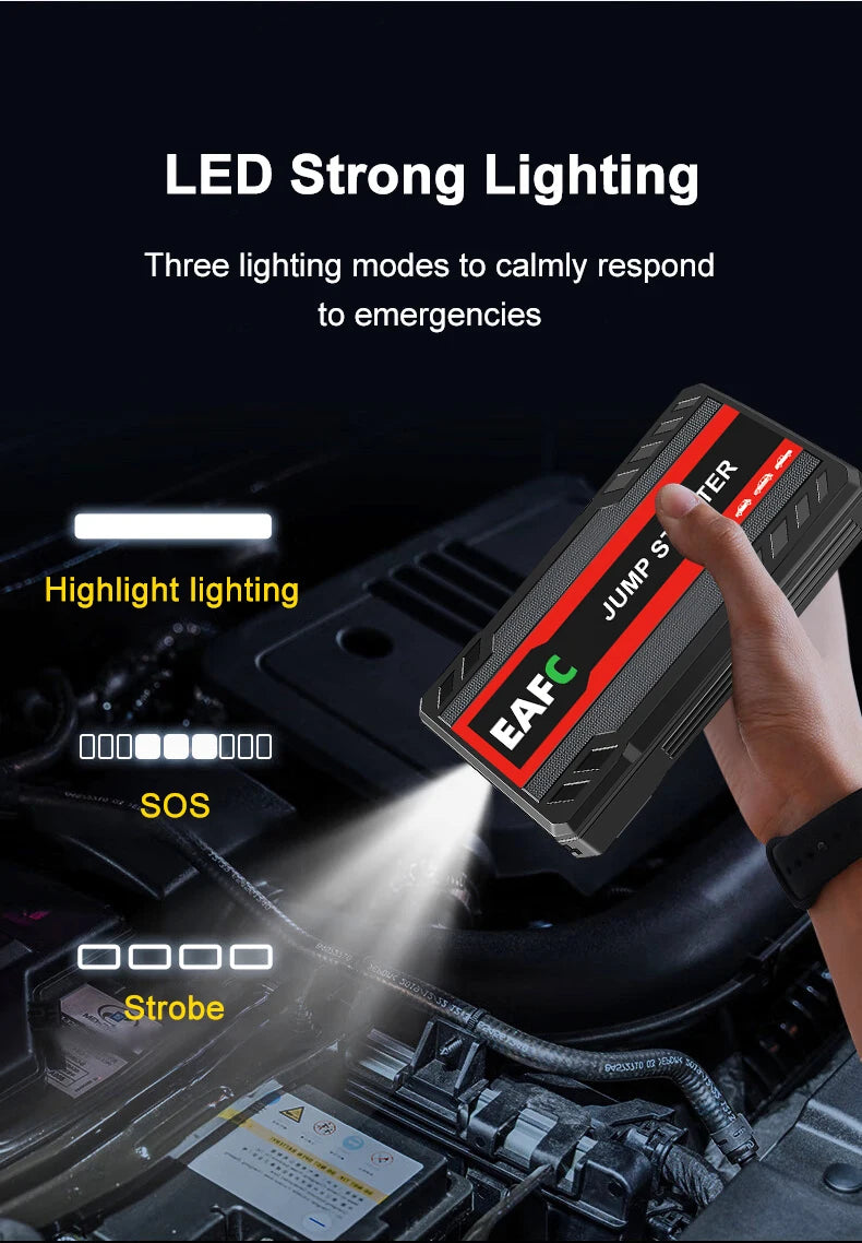 Booster de démarrage voiture 12 V – 600 à 2 000 A