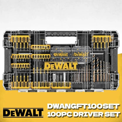 DEWALT FlexTorq 100PC Bit Set Rangement Pro Mèches Bois DWANGFT100SET