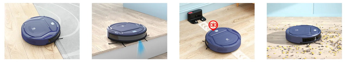 Robot aspirateur 2 000 Pa – programmation et retour en charge