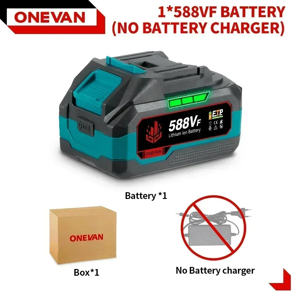 ONEVAN Batterie 18V Li Ion Haute Capacité Indicateur Charge Makita 1 588VF Batterie 1 France Voir l'image