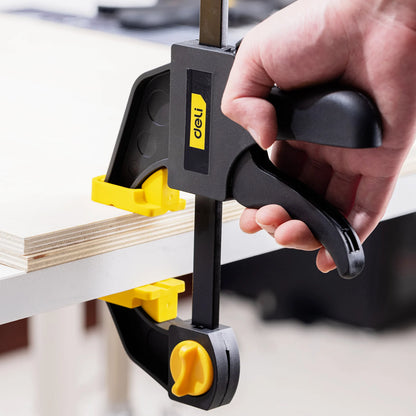 Deli Pinces À Bois 6 Et 12 Pouces Serrage Puissant Déclenchement Rapide 12 pouces 6 pouces _Hi_chtgptapp_optimised_this_description-generator _Hi_chtgptapp_optimised_this_seo-meta-description _Hi_chtgptapp_optimised_this_seo-meta-title _Hi_chtgptapp_optimised_this_tags-generator _Hi_chtgptapp_optimised_this_title-generator bricolage bois deli déclenchement rapide joint menuiserie métal non métallique pince à bois plastique presse menuiserie professionnel réglable serrage puissant serre