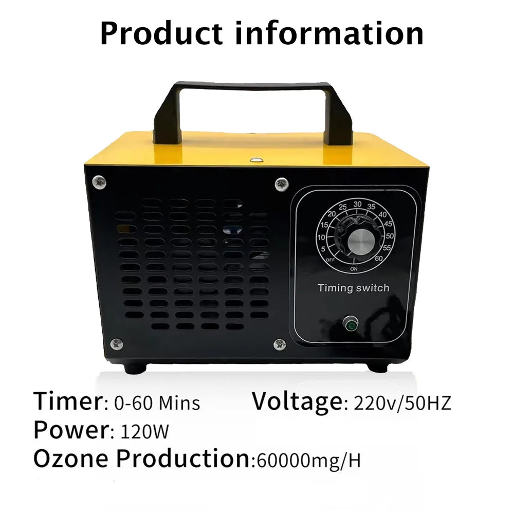 Générateur d’ozone 60 g/h – usage en local inoccupé