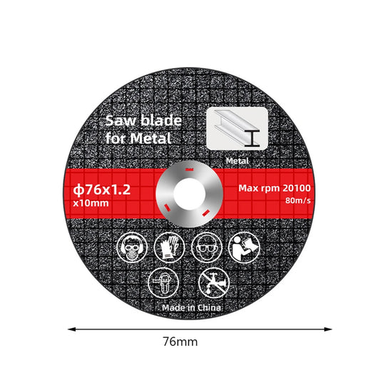 Lame de Scie Électrique 76mm pour Métal Disque de Coupe Rotatif