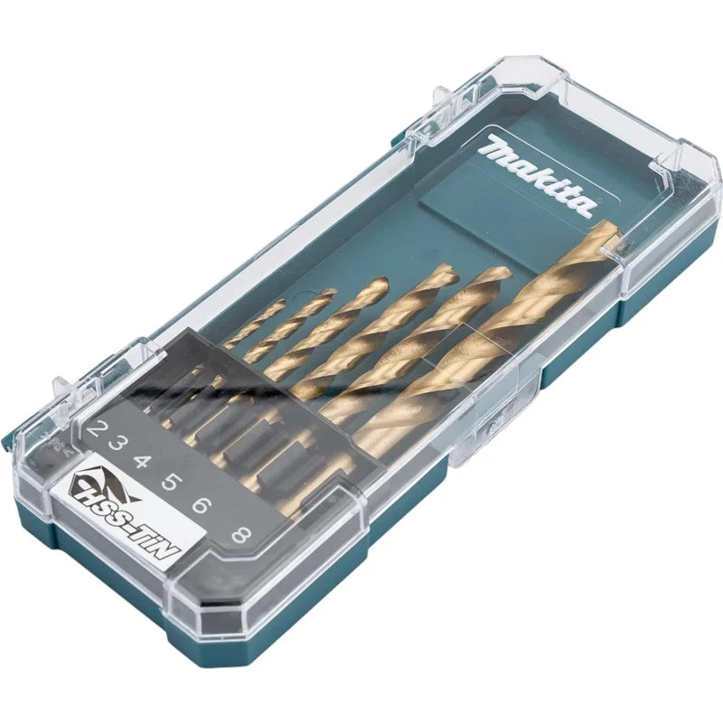 Makita Jeu Forets HSS Métal Et Bois Performance Durable Hélicoïdaux Tailles