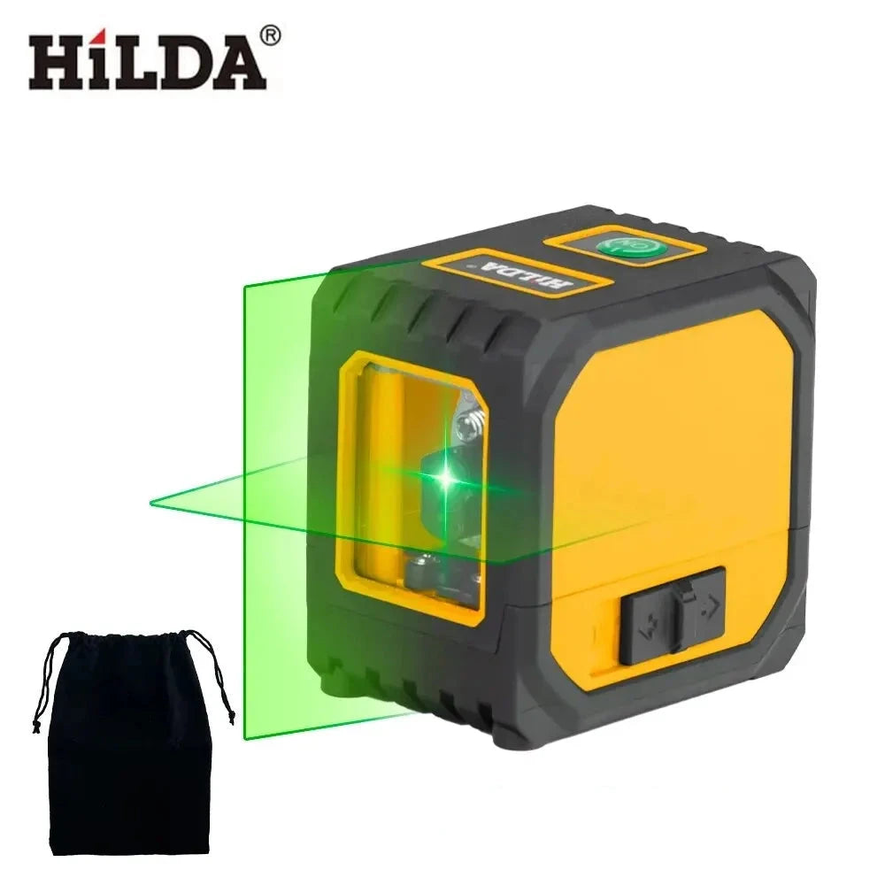 Hilda Mini Niveau Laser 2 Lignes Auto-Nivelant, Précision Pro, USB ZYOZ097