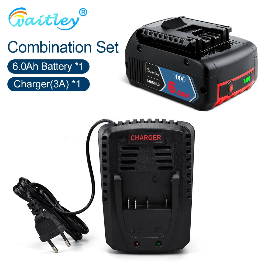 Batterie Waitley 6000mAh 18V Longue Autonomie Pour Bosch BAT609 Outils Combination A Pologne