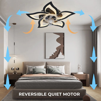 Ventilateur De Plafond LED Moderne Avec Télécommande Silencieuse
