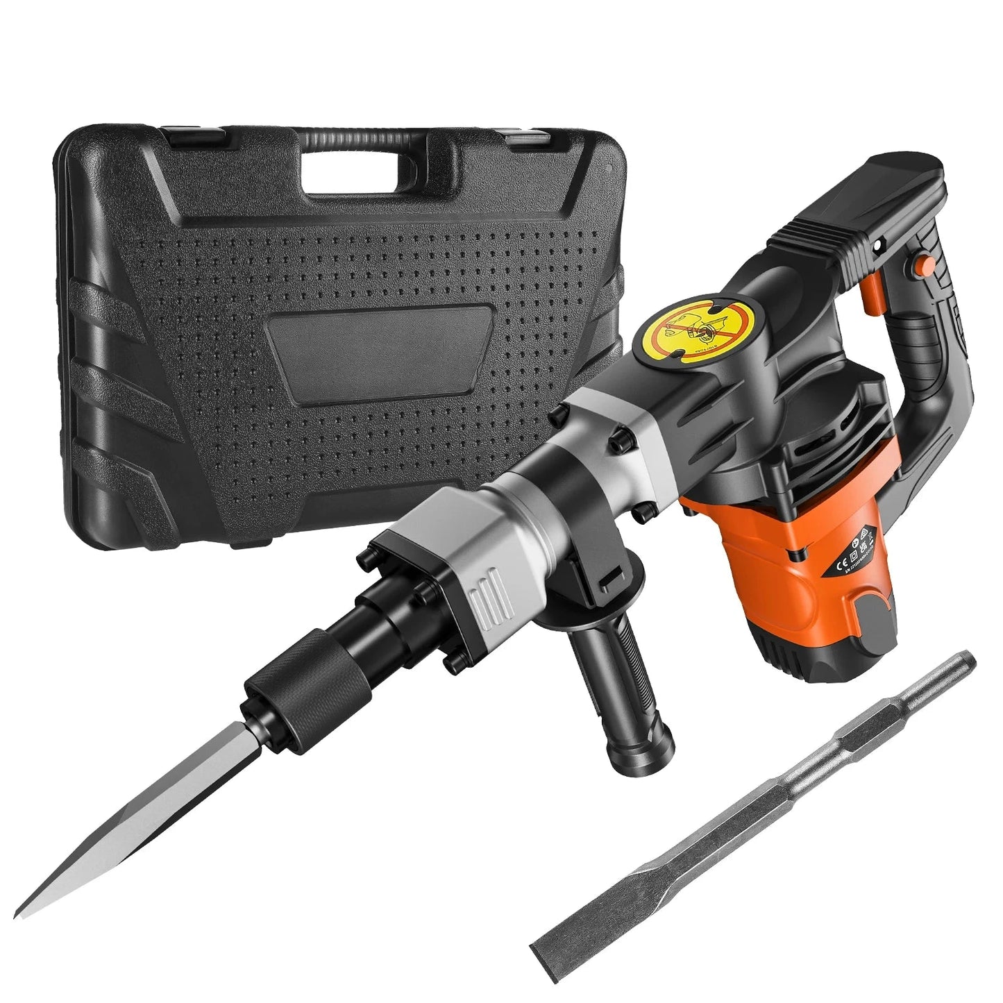 VEVOR Marteau De Démolition 1400 W - Béton Rapide - 2900 BPM, 2 Burins États-unis