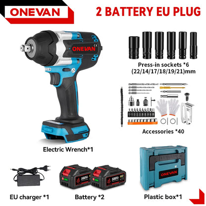 ONEVAN Clé À Chocs Brushless 1800 Nm 1/2 Pouce Compatible Makita 18V 2 Battery-44Pcs set 1 1500w 1800 nm 18v 2 pouce 3 vitesses 7700 ipm _Hi_chtgptapp_optimised_this_description-generator _Hi_chtgptapp_optimised_this_seo-meta-description _Hi_chtgptapp_optimised_this_seo-meta-title _Hi_chtgptapp_optimised_this_tags-generator _Hi_chtgptapp_optimised_this_title-generator acier batterie incluse boulons m12 m16 brushless clé à chocs compatible makita couple élevé sans fil serrage rapide