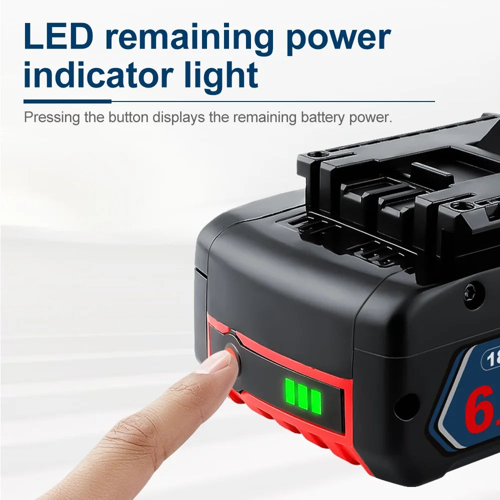 Batterie Waitley 6000mAh 18V Longue Autonomie Pour Bosch BAT609 Outils