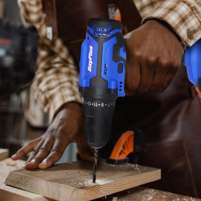 DayPlus Perceuse Sans Fil 21V Puissante, 2 Vitesses, 25 Positions de Couple 1400 rpm 1500mah 2 vitesses 21v 2500w _Hi_chtgptapp_optimised_this_description-generator _Hi_chtgptapp_optimised_this_seo-meta-description _Hi_chtgptapp_optimised_this_seo-meta-title _Hi_chtgptapp_optimised_this_tags-generator _Hi_chtgptapp_optimised_this_title-generator batterie lithium couple 45nm forets 10mm mandrin 10mm moteur brossé perceuse visseuse perçage bois perçage métal sans fil vissage vitesse variable