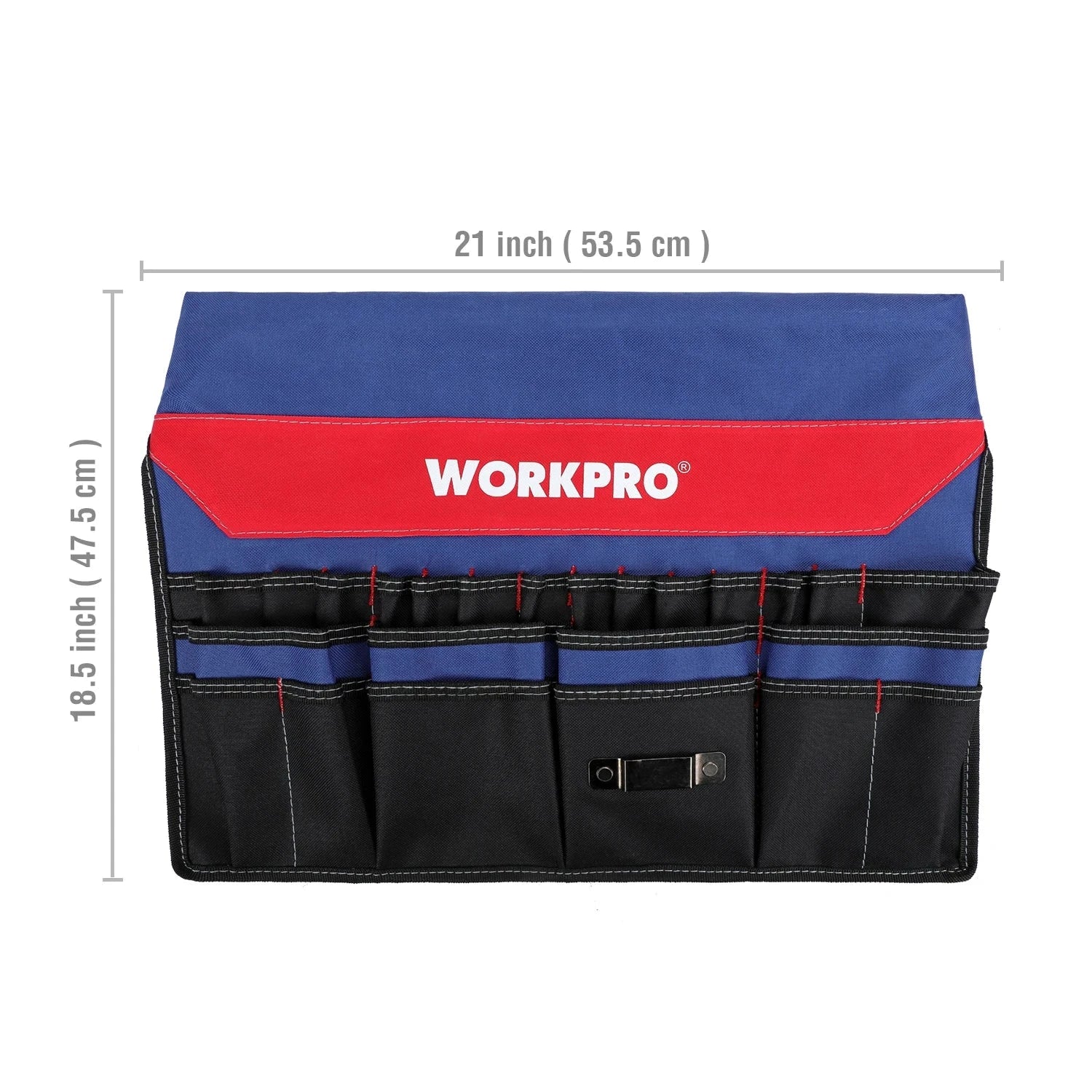 WORKPRO Boîte À Outils Pliable 51 Poches Transport Facile 13 À 19 L