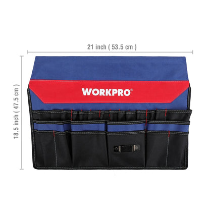 WORKPRO Boîte À Outils Pliable 51 Poches Transport Facile 13 À 19 L