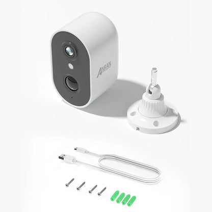 Caméra extérieure sur batterie 3 MP – Wi-Fi 2,4 GHz, IP66