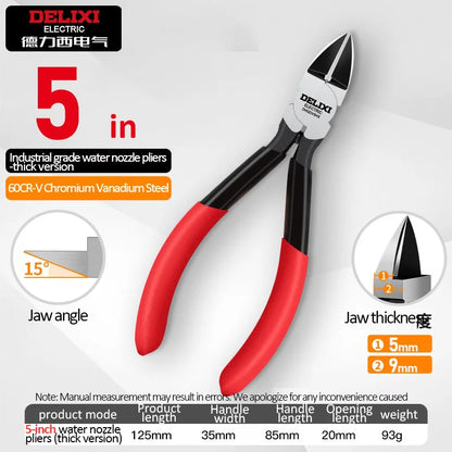 Delixi Pince Coupante Diagonale Pro Coupe Nette Métal Câble Plastique Bois - Manuzen