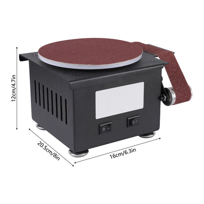 Mini ponceuse à bande 100 W – 7 vitesses, 10 bandes