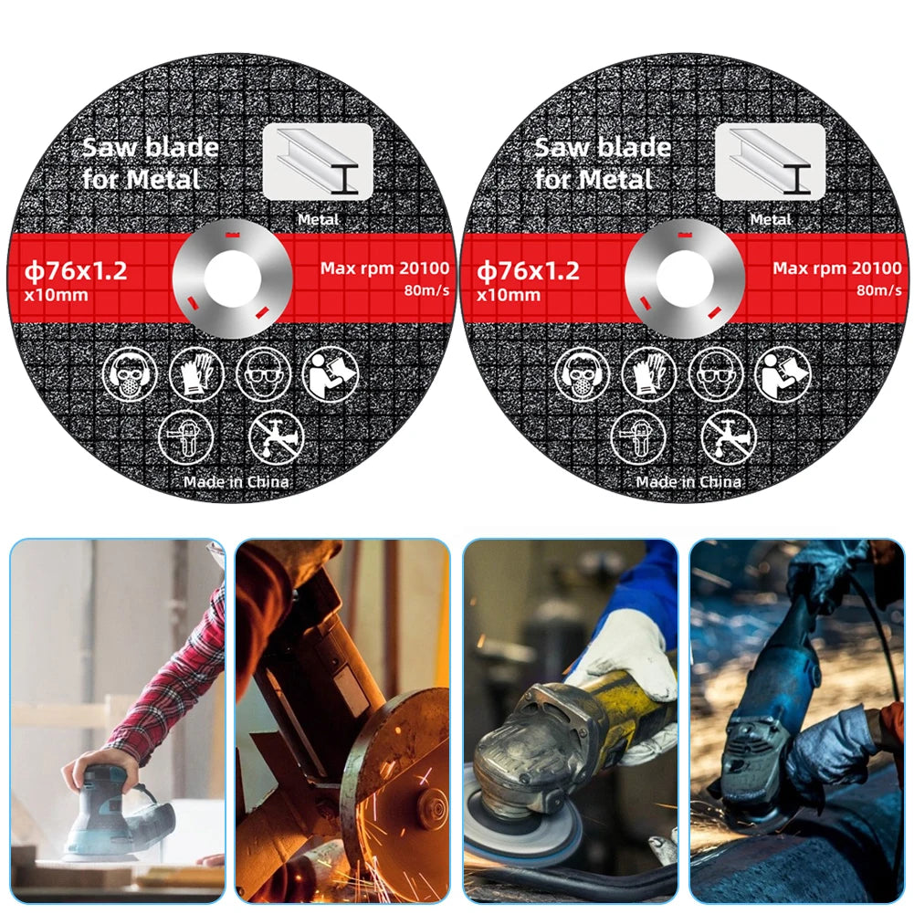 Lame de Scie Électrique 76mm pour Métal Disque de Coupe Rotatif