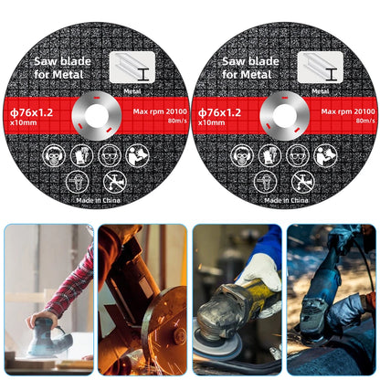Lame de Scie Électrique 76mm pour Métal Disque de Coupe Rotatif