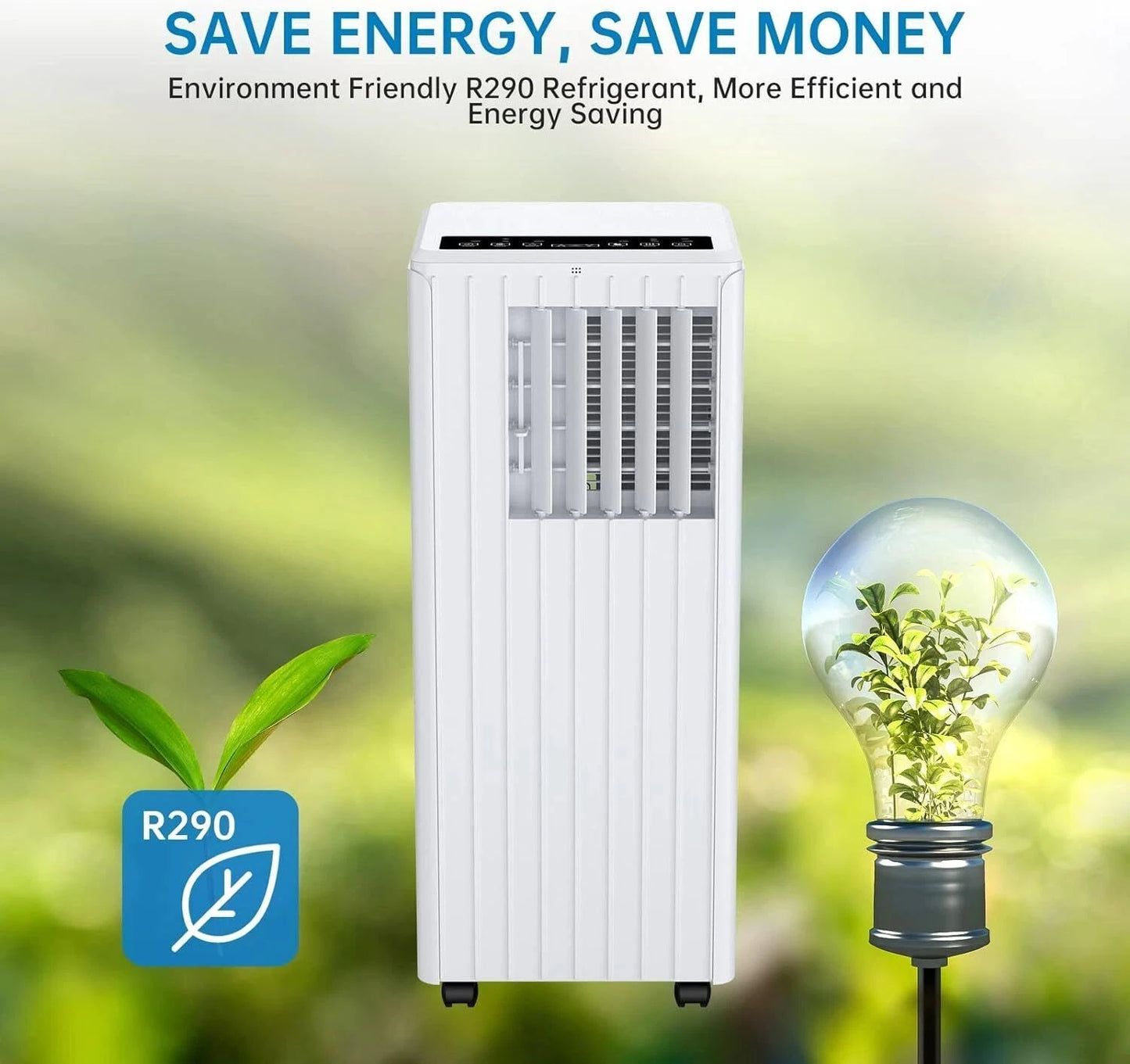 Climatiseur Portable 7000 BTU 3 En 1 Déshumidification Télécommande