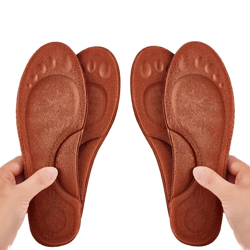 Semelles Orthopédiques 4D WarmFlex 2 paires - Marrons