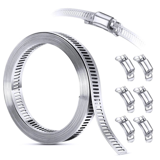 Colliers De Serrage Réglables En Acier Inoxydable 274 cm Engrenage Sans Fin 274 cm