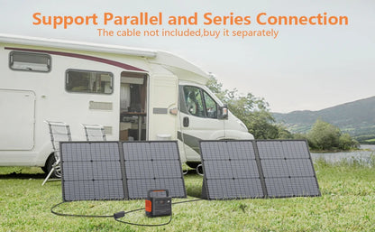Panneau Solaire Portable MHPOWOS 400W Léger Et Étanche IP67 Campingcar