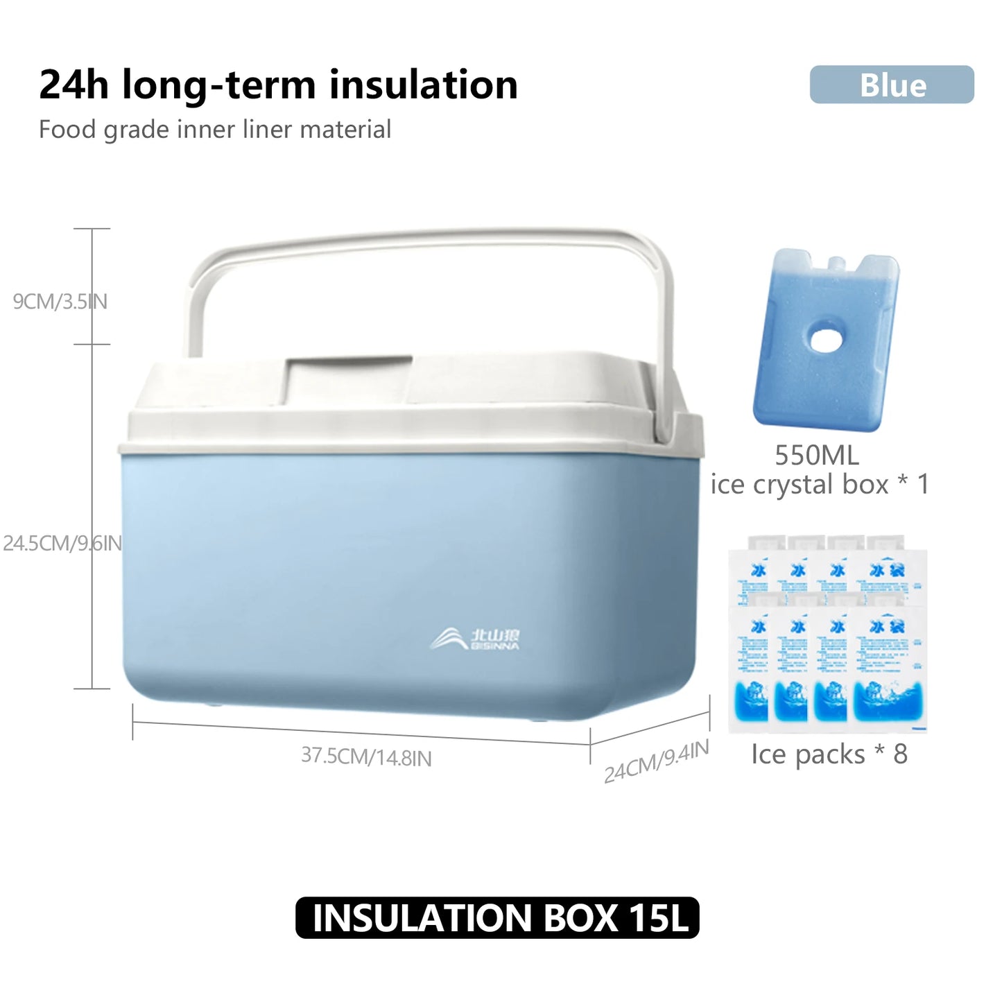 Glacière Portable BISINNA 6L 9L 15L Pour Pique Nique