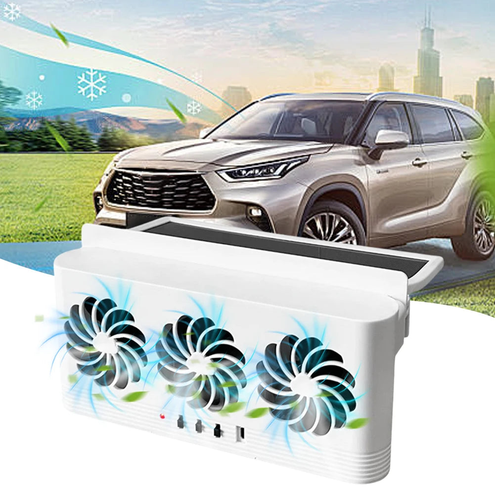 Ventilateur Solaire Pour Voiture Extraction et Ventilation USB