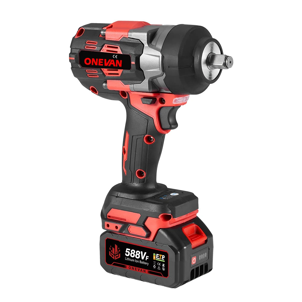 ONEVAN Clé À Chocs 1/2 Pouce 2800 Nm Brushless, Couple Fort, Makita 18V - Manuzen