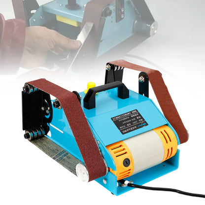 Ponceuse à bande double tête 950 W – angle réglable