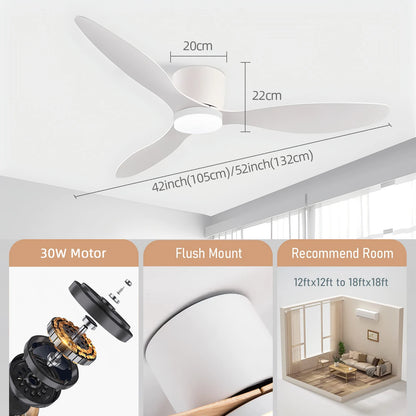 Ventilateur De Plafond IRALAN Avec Lumière Et Moteur DC 6 Vitesses