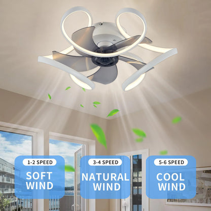 Lustre Intelligent Avec Ventilateur De Plafond Et Télécommande