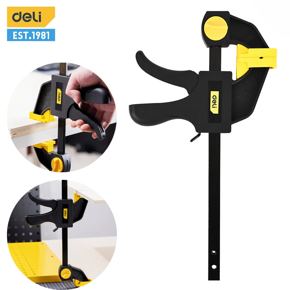 Deli Pinces À Bois 6 Et 12 Pouces Serrage Puissant Déclenchement Rapide 12 pouces 6 pouces _Hi_chtgptapp_optimised_this_description-generator _Hi_chtgptapp_optimised_this_seo-meta-description _Hi_chtgptapp_optimised_this_seo-meta-title _Hi_chtgptapp_optimised_this_tags-generator _Hi_chtgptapp_optimised_this_title-generator bricolage bois deli déclenchement rapide joint menuiserie métal non métallique pince à bois plastique presse menuiserie professionnel réglable serrage puissant serre