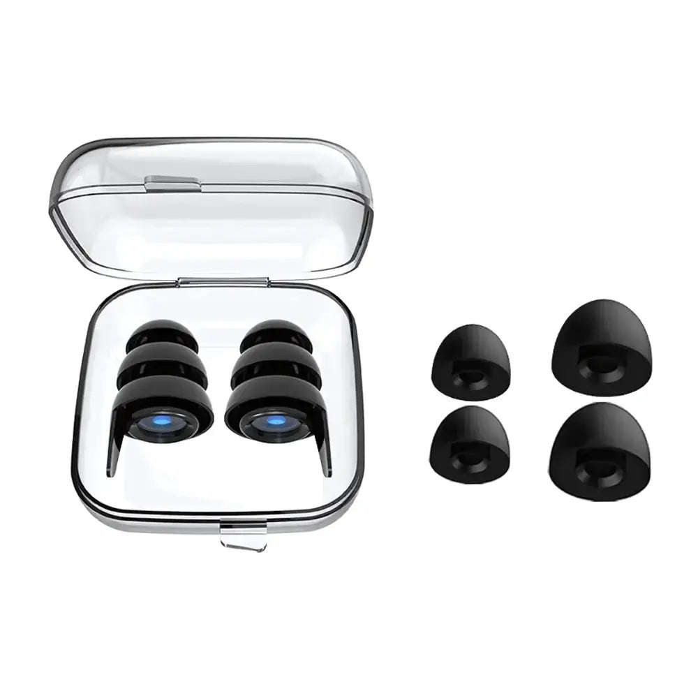 Silen – Bouchons d'oreilles anti acouphènes B-Noir acouph anti bouchons confort confortables confortsilen leur oreilles pour silen silicone sont souple tout travail utilisables