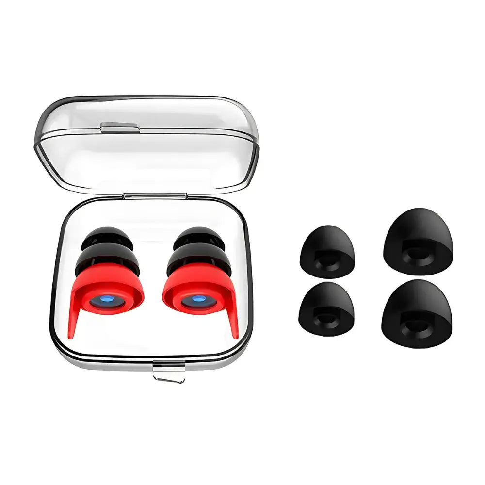 Silen – Bouchons d'oreilles anti acouphènes B-Rouge acouph anti bouchons confort confortables confortsilen leur oreilles pour silen silicone sont souple tout travail utilisables