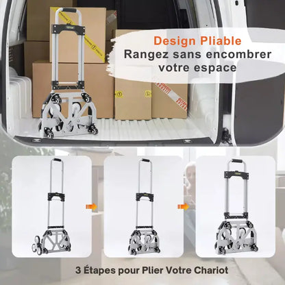 VEVOR Chariots de Manutention pour Escaliers capacit chariots couvrez dans escaliers jardinage jusqu livraisons manutention nagements poids poign pouces pour roues vevor