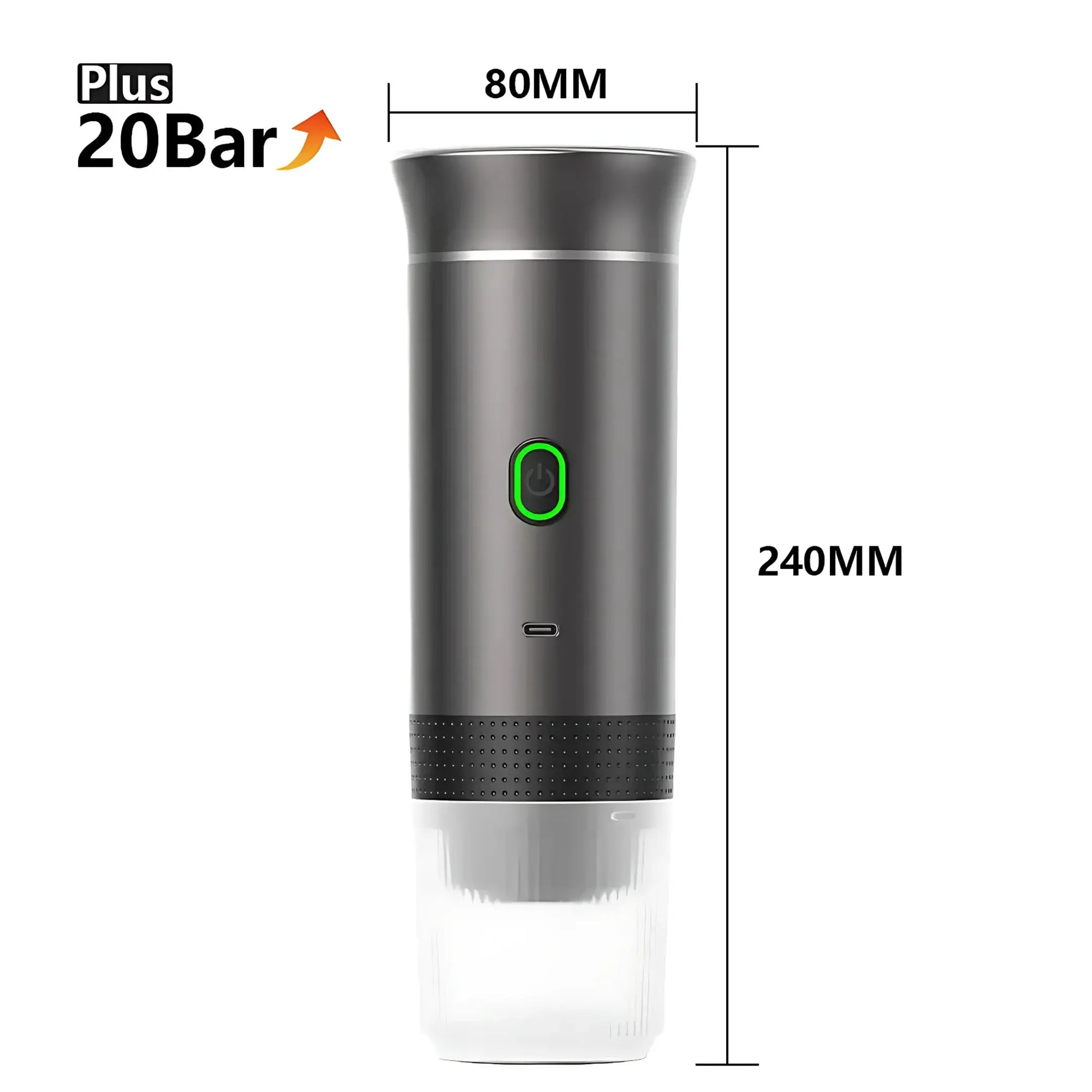 Veltrio - Cafetière portable intelligente Gris métallisé avec cafeti elle exception intelligente pause portable pour soyez veltrio votre vous