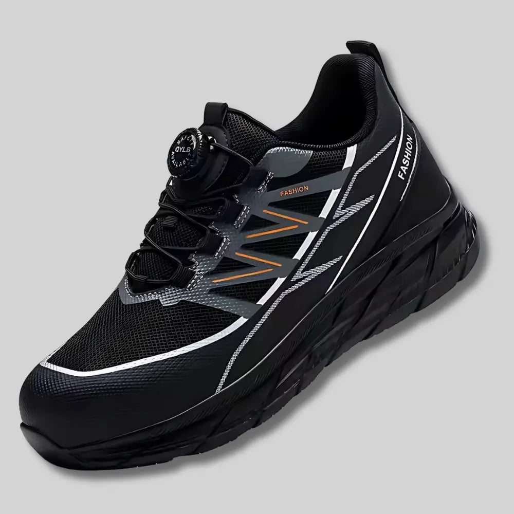 Versa - Baskets de sécurité polyvalentes Noir acier adapt automne baskets caoutchouc confort doublure durabilit elles embout hiver kelvar leur maille polyvalentes pour printemps professionnels rieure saisons semelle sécurité toutes travail versa