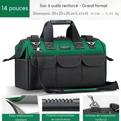 WinHunt - Sac à outils multifonctions avec poignée Type C 14 pouces avec bricoleurs capacit compartiments confort design ergonomique grande multifonctions outils oxford poches poign pour pratique professionnels robuste sistant tissu tous transportez votre vous winhunt