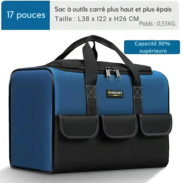 WinHunt - Sac à outils multifonctions avec poignée Type A 17 pouces avec bricoleurs capacit compartiments confort design ergonomique grande multifonctions outils oxford poches poign pour pratique professionnels robuste sistant tissu tous transportez votre vous winhunt