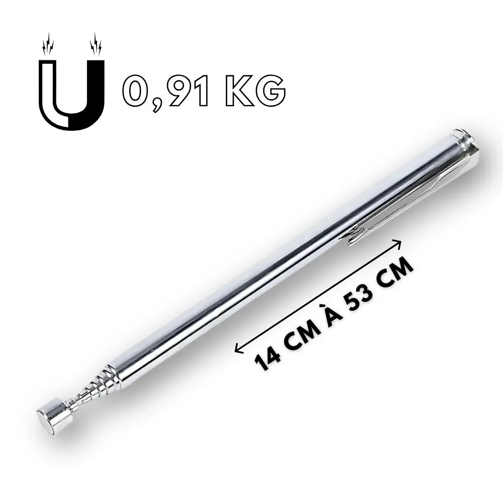 ZUIDID Ramasse Vis Aimanté – Outil Télescopique Argenté 0.91 kg Stock Central aimant boulons dans facilement lescopique objets outil parations plus pour puissant ramasse talliques tige tous votre vous zuidid